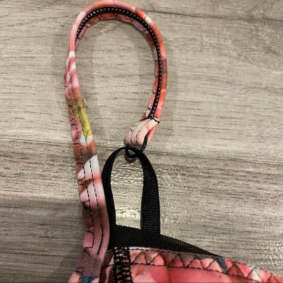 Lululemon Athletica Secret Garden Floral Print Bra With Spaghetti Straps Size 6 - Picture 3 of 8